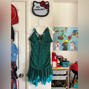 current mood ruffled dress